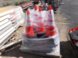 Pallet of Construction Caution Signs.