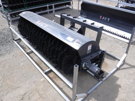 Unused 2021 JCT 72" Angle Broom Attachment,