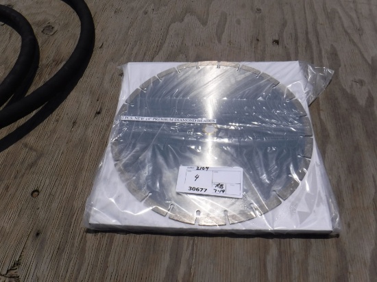 (3) Unused 2021 14" Premium Diamond Blades.