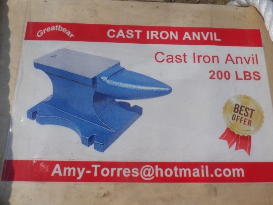 Unused 2021 Greatbear Cast Iron Anvil,