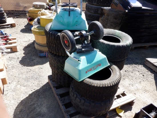 (8) Misc Golf Cart Tires & Rims,