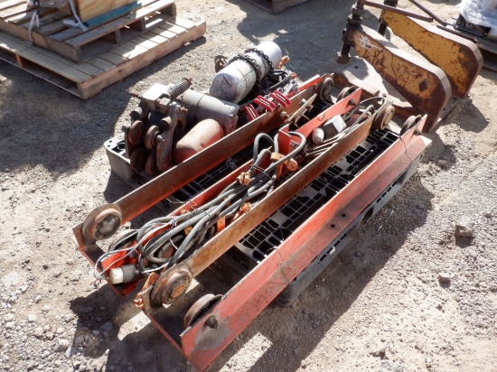 (2) Overhead Electric Hoists and Rails.
