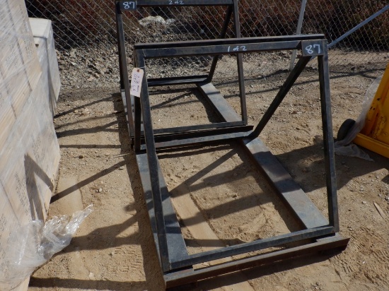 (2) 38" x 38" x 48" Metal Saw Horses.