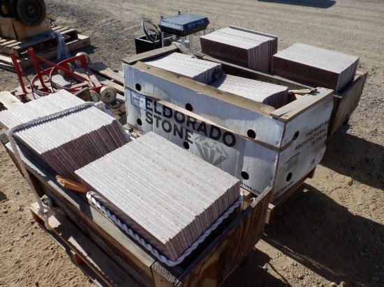 (3) Pallet of Granite Floor Tiles.