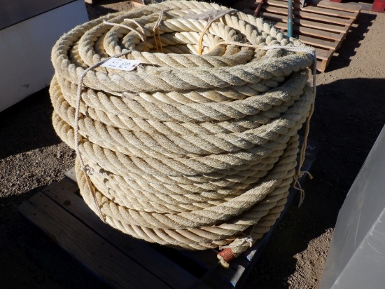 Roll of 3" Thick Nylon Marine Rope.