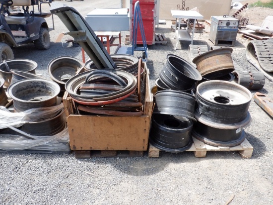 (3) Pallets of Misc Rims & Rings,