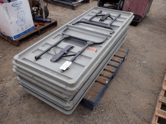 (7) Plastic & Metal Folding Tables.