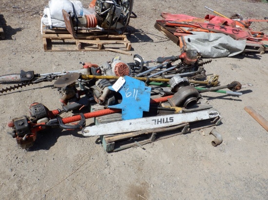 Pallet of Misc Gas Power Tools Including