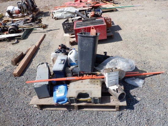 Pallet of Misc Including Nuts & Bolts Bins,