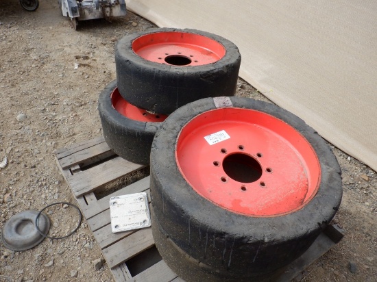 (4) 30x9x20 Skid Steer Tires & Rims.