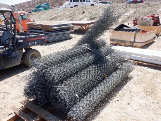 (6) Rolls of 7' Chain Link Fencing.