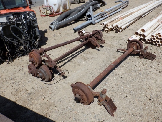 (4) Misc Trailer Axles.
