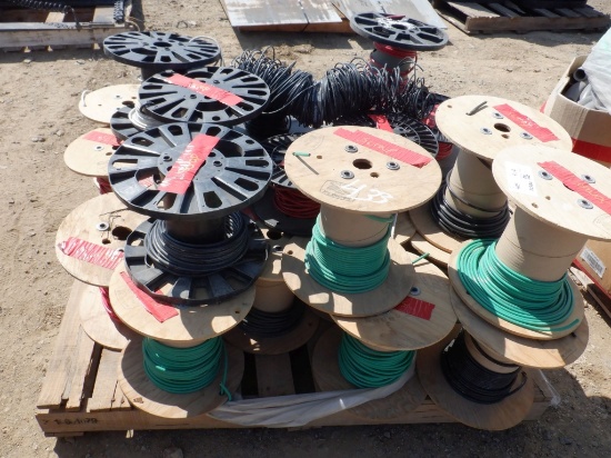 Pallet of Spools of Copper Multi-Strand Wire.
