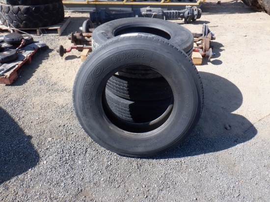 (4) Toyo M122 295/75R22.5 Tires.