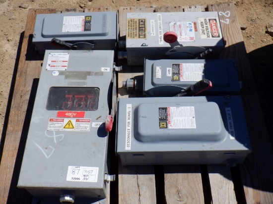 (5) Misc Industrial Breaker Boxes.