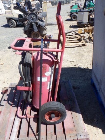 Amarex Fire Extinguisher on Cart.