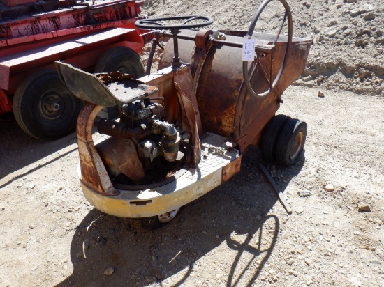 Ride-On Concrete Dump Cart.