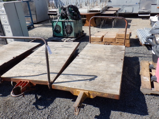 (2) 3' x 8' Wooden Cart.