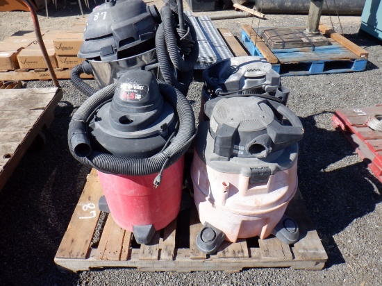 (4) Misc Shop Vacuums.