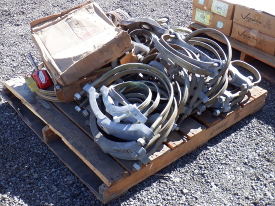 Pallet of Misc Pipe Saddles.