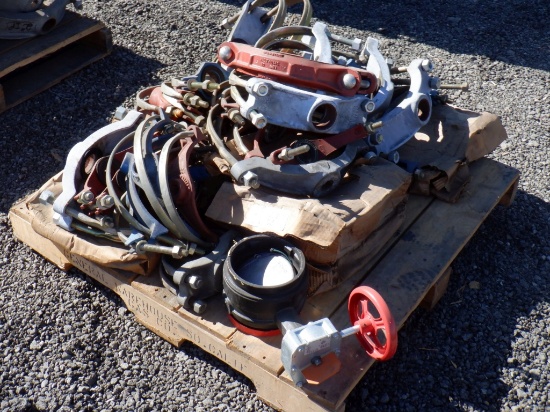 Pallet of Misc Pipe Saddles.