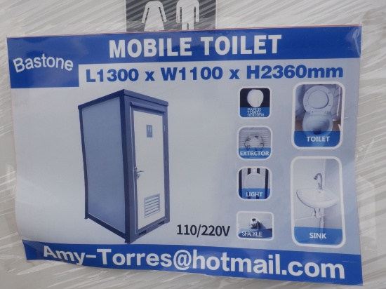 Unused 2021 Bastone Portable Single Toilet Unit,
