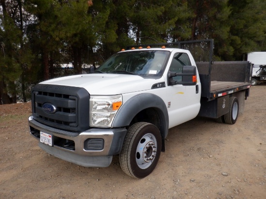 2014 Ford F450 Flatbed Truck,