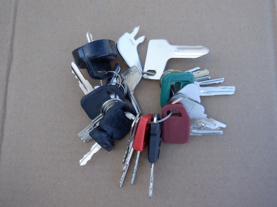 Unused Set of (24) Heavy Equipment Master Keys.
