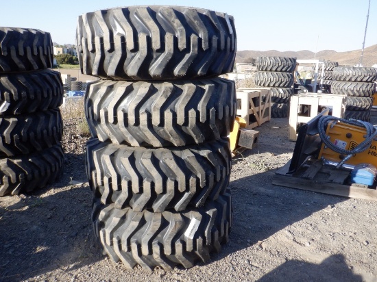 (4) Unused Camso SKS332 12-16.5 Skid Steer Tires