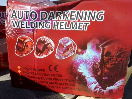 Unused Auto Darkening Welding Helmet.