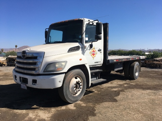 2013 Hino 338 Flatbed Truck,