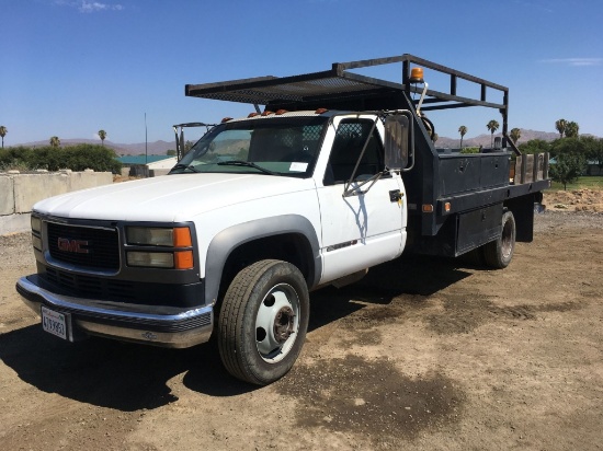 GMC 3500HD Flatbed Truck,