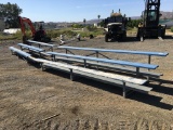 (2) 15' x 4 1/2' x 2 1/2' Bleacher Sections