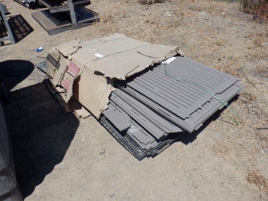 Unassembled Rubbermaid 7' x 7' Storage Shed.
