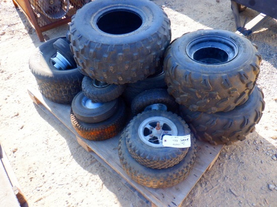 Pallet of Misc Tires & Rims.