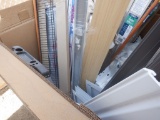 Pallet of Shop Lights, Ladder,