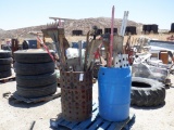 (2) 55-Gallon Drums of Misc Hand Tools, Including