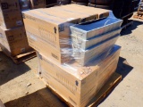 Pallet of Misc Rectangular Faux Wood Planters