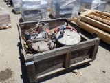 Wooden Crate of Misc Items, Including