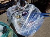 Pallet of Misc Items, Including Mud Boots,