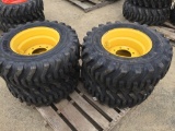 (4) Unused Camso SKS332 12-16.5 Skid Steer Tires