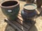 (3) Decorative Ceramic Pots.