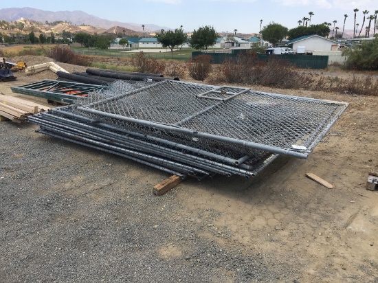Misc 9' & 12' Chain Link Fence Panels.