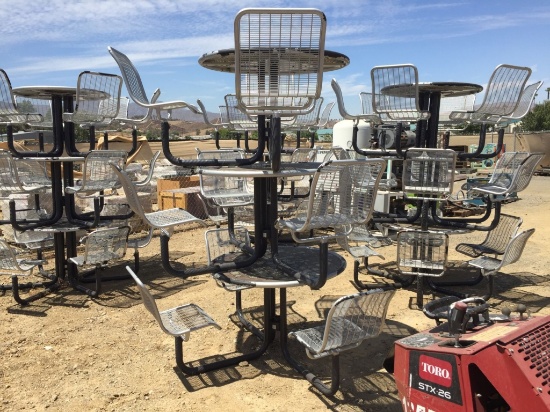 (3) 30" Round Handicap Accessible Picnic Tables