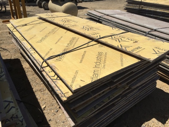 4' x 8' Wood Concrete Forms.