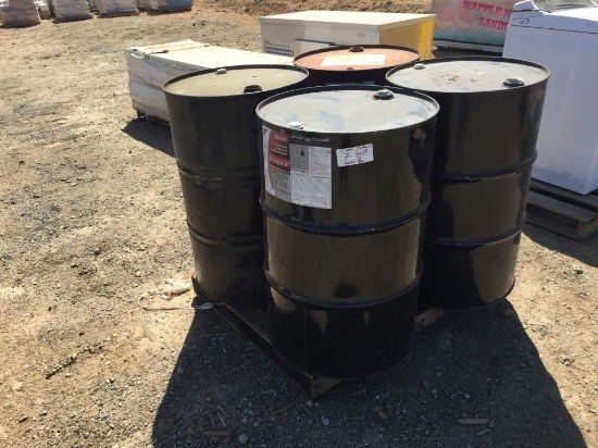(4) 55-Gallon Metal Barrels.