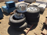 (3) Enduro P235/70R16 Tires w/5-Lug Rims,