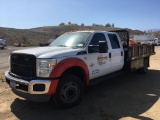 Ford F550 Crew Cab Flatbed Truck,