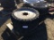 (4) Skid Steer Solid Tires & Wheels.
