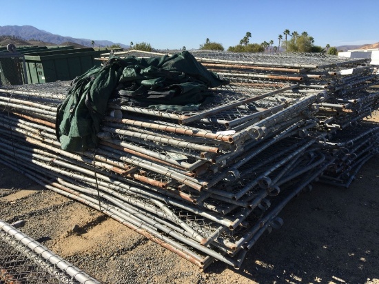 (5) Pallets of Chain Link Temporary Fence Panels,